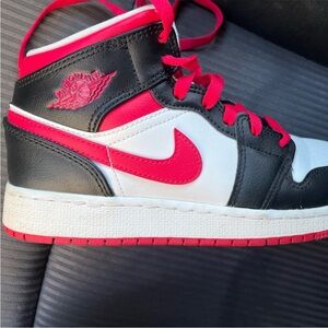 Nike Air Jordan Kids Sneakers - Black, White, and Red